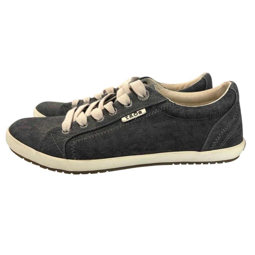Taos women’s Star canvas sneaker size 8 gray lace up comfort everyday casual